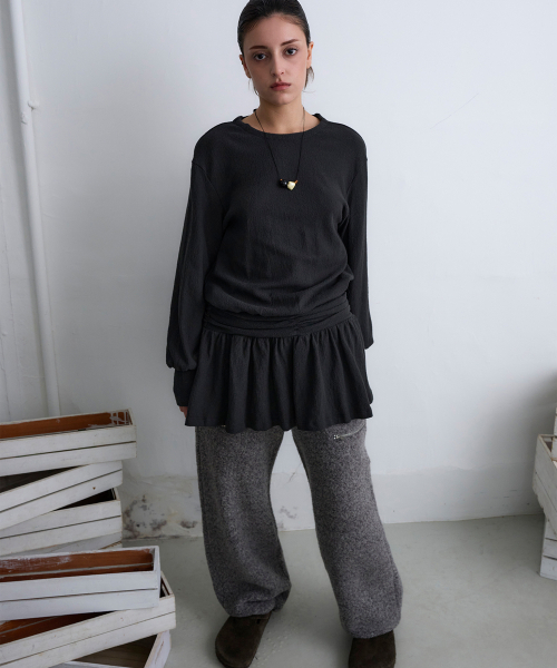 MILLO WOMEN（ミロウーマン）の「ブークルジッパートラウザー [メランジグレー]（その他パンツ・レディース・その他・SMALL/MEDIUM）」の12枚目の写真
