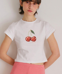 チェリークロップTシャツ