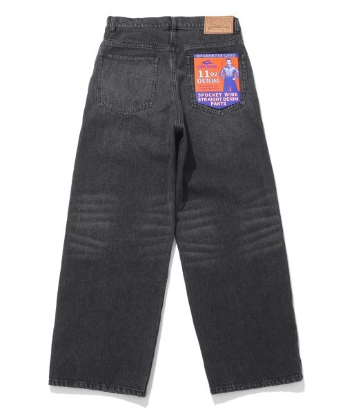 KRIFF MAYER(クリフメイヤー)の「ワイドストレートデニムパンツ(デニムパンツ・メンズ・ダークブルー/チャコール/ライトブルー/ナチュラル・SMALL/X-LARGE/LARGE/MEDIUM)」の9枚目の写真