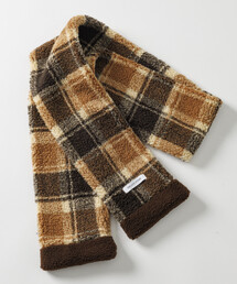 FREAK'S STORE | チェック柄 ボア フリース マフラー(マフラー)