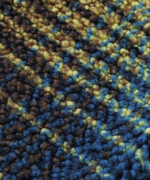 FREAK'S STORE（フリークスストア）の「チェック柄 ボア フリース マフラー（マフラー・メンズ・ネイビー/ブラウン/カーキ/グレー・ONE SIZE）」の9枚目の写真