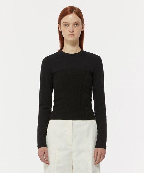 LADY VOLUME(レディーボリューム)の「RIBBED KNIT TUBE TOP_BLACK(ニット/セーター・レディース・その他・MEDIUM/SMALL)」の1枚目の写真
