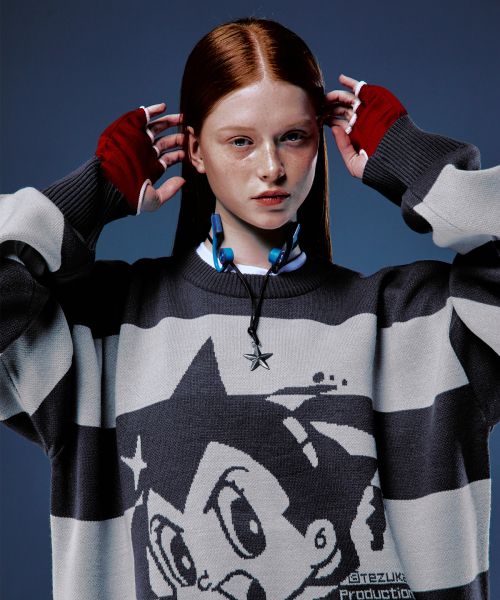 セール】[アトム] ギャラクシースウェター（チャコール）（ニット