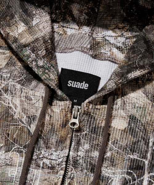 suade（スエード）の「THERMAL CAMO HOOD ZIP UP [TREE CAMO]（パーカー・レディース・その他・SMALL/MEDIUM/LARGE）」の3枚目の写真