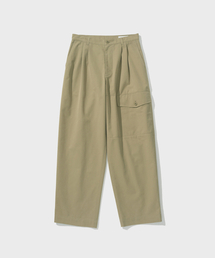 DOUBLE PLEATS BIG POCKET PANTS (BEIGE)