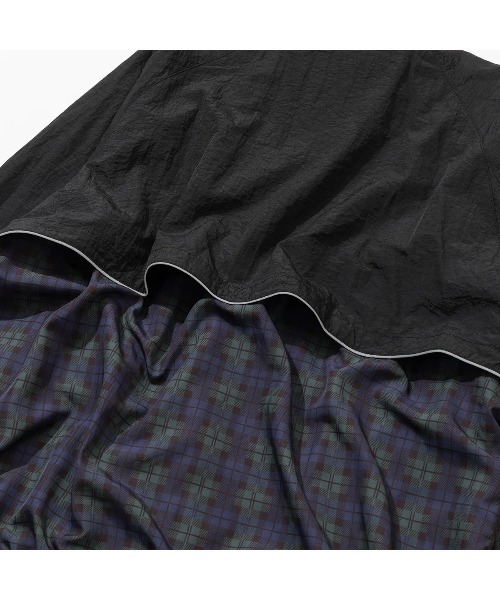 POLeR（ポーラー）の「POLER SHIRRING NYLON PIPING JACKET（ポーラー シャーリング ナイロン パイピング ジャケット）（ナイロンジャケット・メンズ・グリーン系/ブラック・MEDIUM/LARGE/X-LARGE）」の9枚目の写真