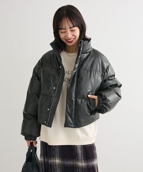 Green　Parks（グリーンパークス）の「裏起毛ルーズサイズロゴプルオーバー（スウェット・レディース・イエロー/ホワイト系その他/ピンク/ネイビー/チャコールグレー/ホワイト系その他2・FREE）」の8枚目の写真