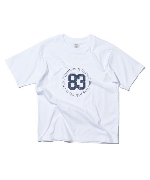 PAPERBOY(ペーパーボーイ)の「ビギニング83 半袖Tシャツ-ホワイト(Tシャツ/カットソー・レディース・その他・LARGE/MEDIUM/SMALL/X-LARGE)」の1枚目の写真