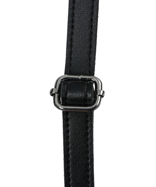 MUCENT(ムセント)の「アレンツーポケットレザーミニバックパック 男女共用(バックパック/リュック・レディース・ブラック・FREE)」の5枚目の写真