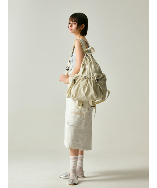 Salad bowls（サラダボール）の「LIGHT STREET BACKPACK [IVORY]（バックパック/リュック・レディース・アイボリー・FREE）」の15枚目の写真