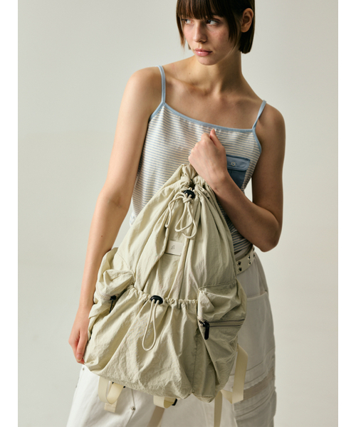 Salad bowls（サラダボール）の「LIGHT STREET BACKPACK [IVORY]（バックパック/リュック・レディース・アイボリー・FREE）」の10枚目の写真