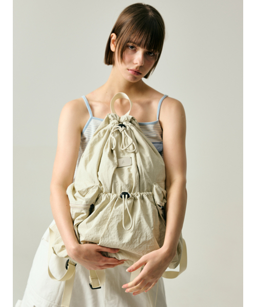 Salad bowls（サラダボール）の「LIGHT STREET BACKPACK [IVORY]（バックパック/リュック・レディース・アイボリー・FREE）」の2枚目の写真