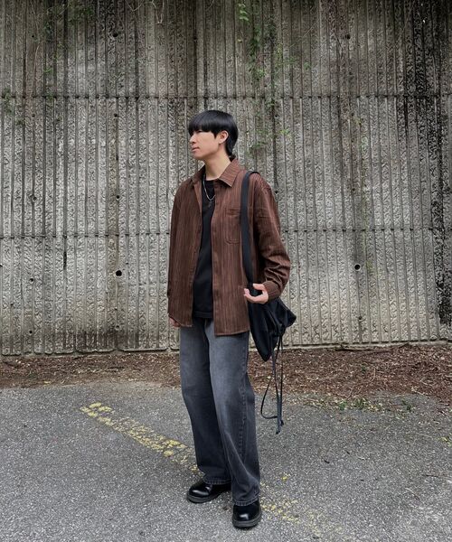 LXT（エルエックスティー）の「コットンアンイーブンストライプシャツジャケット[ブラウン]（シャツ/ブラウス・メンズ・その他・MEDIUM/LARGE/X-LARGE/XX-LARGE）」の12枚目の写真