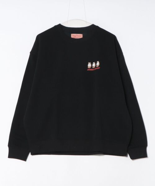 CORISCO（コリスコ）の「裏起毛とらゴーストトレーナー(M1)（Tシャツ/カットソー・メンズ・ブラック/杢グレー・LARGE/SMALL/MEDIUM）」の3枚目の写真