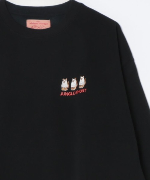 CORISCO（コリスコ）の「裏起毛とらゴーストトレーナー(M1)（Tシャツ/カットソー・メンズ・ブラック/杢グレー・LARGE/SMALL/MEDIUM）」の4枚目の写真