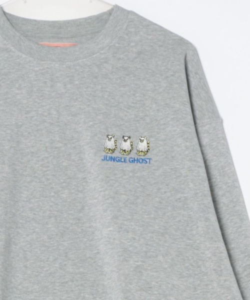 CORISCO（コリスコ）の「裏起毛とらゴーストトレーナー(M1)（Tシャツ/カットソー・メンズ・ブラック/杢グレー・LARGE/SMALL/MEDIUM）」の6枚目の写真