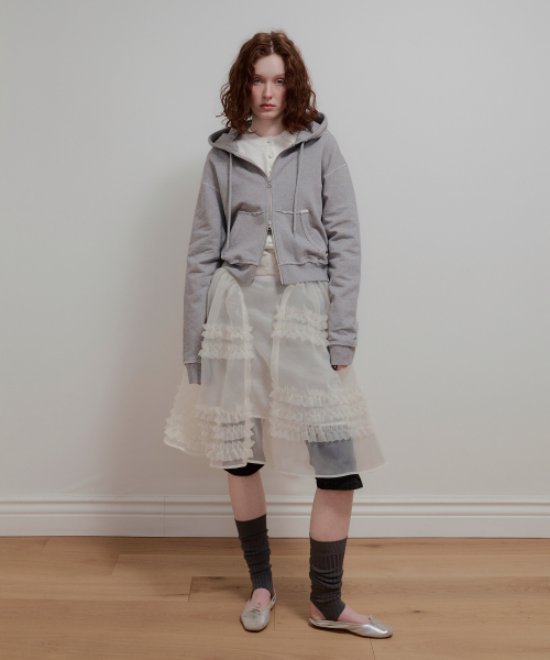 AOPT（アオプト）の「ORGANZA FRILL LAYERED SKIRT - CREAM（スカート・レディース・その他・SMALL/MEDIUM）」の7枚目の写真
