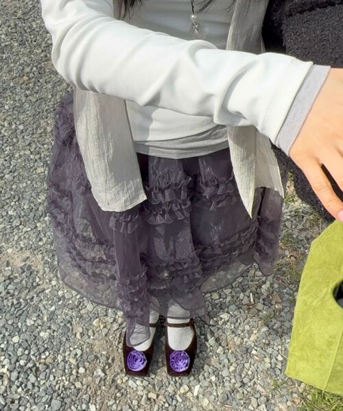 AOPT（アオプト）の「ORGANZA FRILL LAYERED SKIRT - CREAM（スカート・レディース・その他・SMALL/MEDIUM）」の8枚目の写真