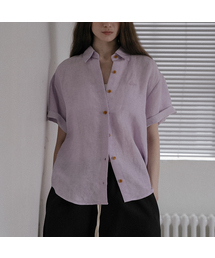 FRIVER07（フリバー07）の「Linen viscos shirt FRSP02SH05_Purple（シャツ/ブラウス）」