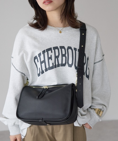 &MARKS(アンドマークス)の「C20【本革】2WAYショルダーバッグ(ハンドバッグ・レディース・ホワイト/ブラウン/ブルー/ブラック/グレイッシュベージュ・FREE)」の7枚目の写真