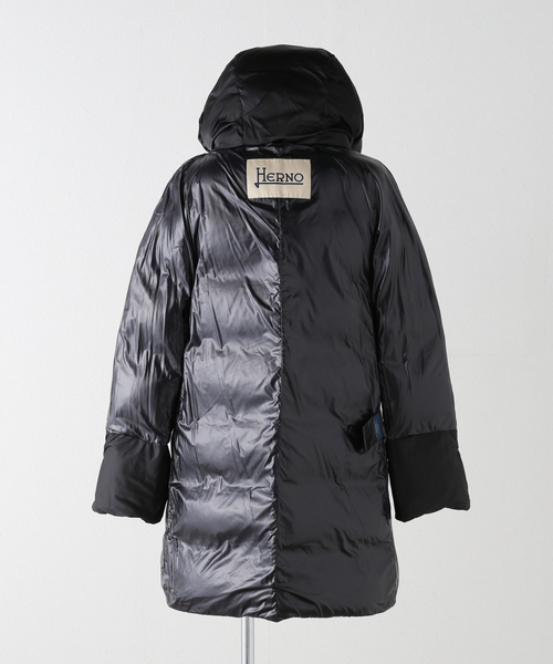 IENA（イエナ）の「HERNO/ヘルノ DOWN CT ダウンコート PI1304D（ダウンジャケット/コート・レディース・チャコールグレー/ブラック・36/38）」の11枚目の写真