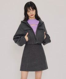 REDYAZEL（レディアゼル）の「【セットアップ可能】ビッグスリーブフードショートブルゾン（ブルゾン）」