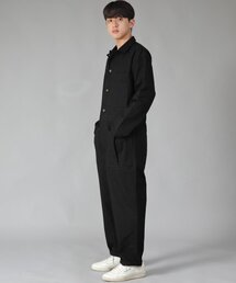 SAINTCREW（セントクルー）の「Overround Tapered Cargo Jumpsuit OT-502C Black B Canton Button（つなぎ/オールインワン・メンズ）」
