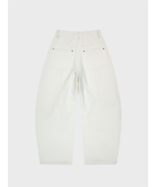 VISUS(ヴィスシュ)の「Curved Cotton Pants_White(その他パンツ・レディース・その他・SMALL/MEDIUM)」の3枚目の写真