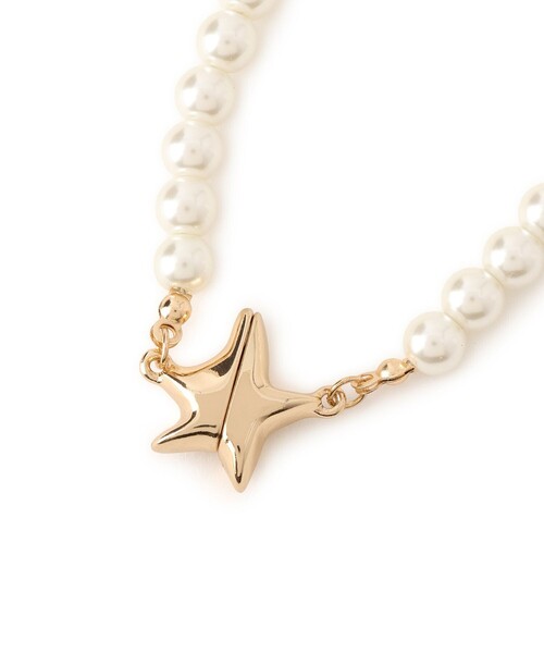 ROPE' PICNIC（ロペピクニック）の「スターモチーフマグネットガラスパールネックレス（ネックレス・レディース・シルバー/ゴールド・FREE）」の5枚目の写真