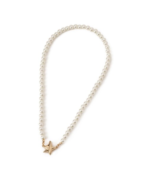 ROPE' PICNIC（ロペピクニック）の「スターモチーフマグネットガラスパールネックレス（ネックレス・レディース・シルバー/ゴールド・FREE）」の7枚目の写真