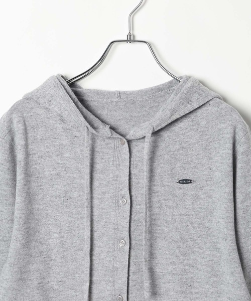 3.3 Field Trip （3.3フィールドトリップ）の「3.3 Field Trip／フーディーニットカーデ（ニット/セーター・レディース・ブラック/ピンク/グレー・FREE）」の19枚目の写真