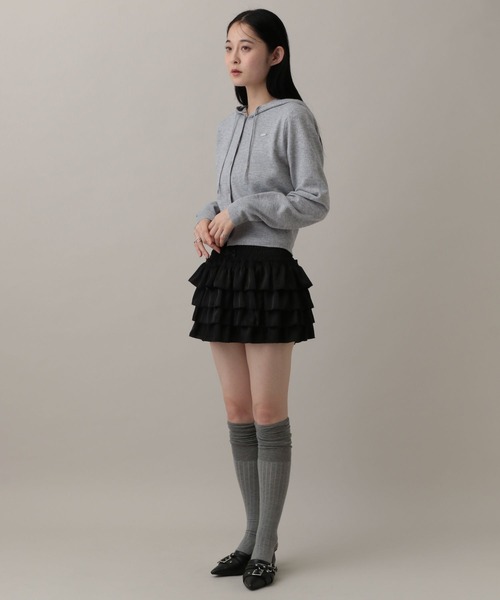 3.3 Field Trip （3.3フィールドトリップ）の「3.3 Field Trip／フーディーニットカーデ（ニット/セーター・レディース・ブラック/ピンク/グレー・FREE）」の5枚目の写真