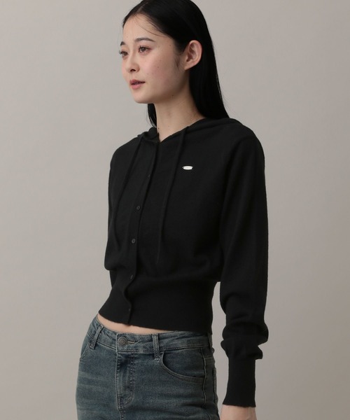 3.3 Field Trip （3.3フィールドトリップ）の「3.3 Field Trip／フーディーニットカーデ（ニット/セーター・レディース・ブラック/ピンク/グレー・FREE）」の10枚目の写真