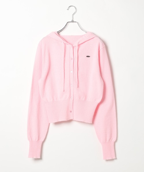 3.3 Field Trip （3.3フィールドトリップ）の「3.3 Field Trip／フーディーニットカーデ（ニット/セーター・レディース・ブラック/ピンク/グレー・FREE）」の16枚目の写真