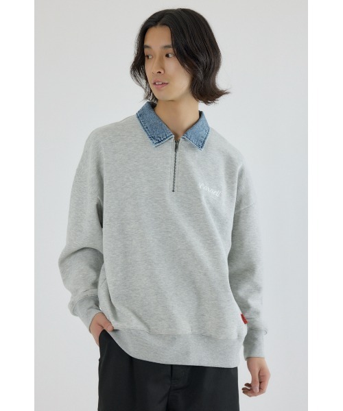 RODEO CROWNS WIDE BOWL(ロデオクラウンズワイドボウル)の「CARNELL トップス(スウェット・メンズ・パープル/ブラック/杢グレー・MEDIUM/LARGE)」の3枚目の写真
