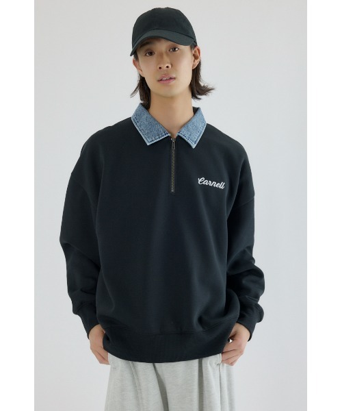 RODEO CROWNS WIDE BOWL(ロデオクラウンズワイドボウル)の「CARNELL トップス(スウェット・メンズ・パープル/ブラック/杢グレー・MEDIUM/LARGE)」の2枚目の写真