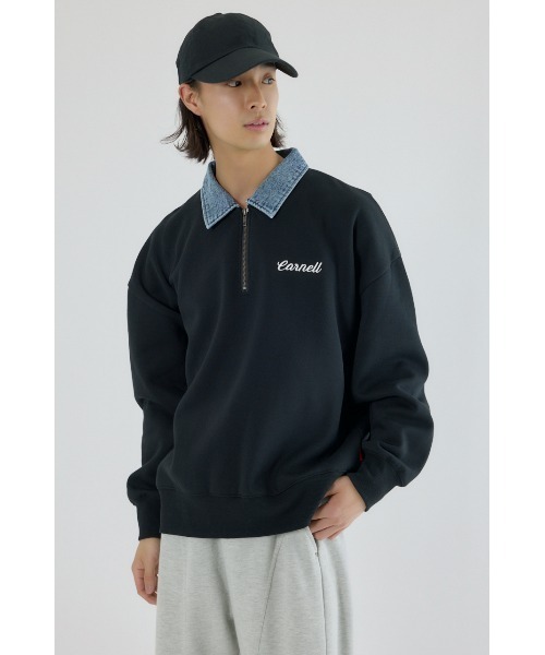RODEO CROWNS WIDE BOWL(ロデオクラウンズワイドボウル)の「CARNELL トップス(スウェット・メンズ・パープル/ブラック/杢グレー・MEDIUM/LARGE)」の4枚目の写真