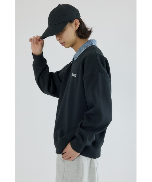RODEO CROWNS WIDE BOWL(ロデオクラウンズワイドボウル)の「CARNELL トップス(スウェット・メンズ・パープル/ブラック/杢グレー・MEDIUM/LARGE)」の5枚目の写真