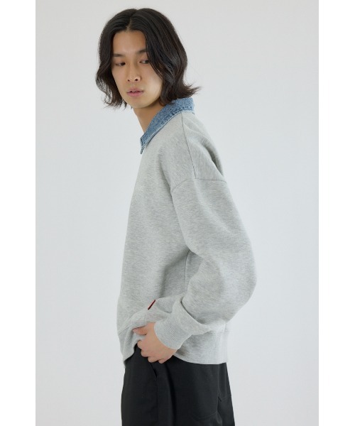 RODEO CROWNS WIDE BOWL(ロデオクラウンズワイドボウル)の「CARNELL トップス(スウェット・メンズ・パープル/ブラック/杢グレー・MEDIUM/LARGE)」の16枚目の写真