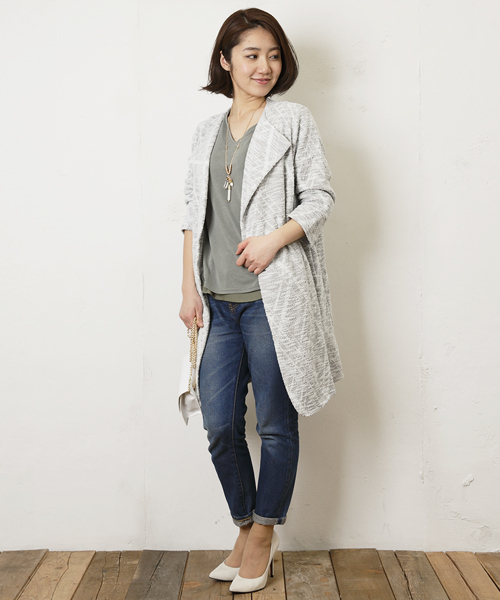 DouDou(ドゥドゥ)の「【DouDou】アンクルデニム(デニムパンツ・レディース・インディゴブルー/ブルー・36/38)」の7枚目の写真