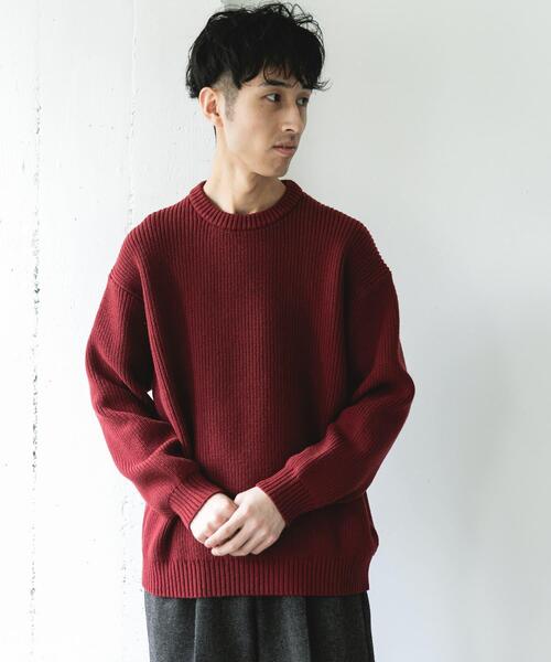 畦ニット クルーネックプルオーバー（ニット/セーター）｜URBAN
