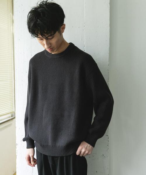 URBAN RESEARCH DOORS(アーバンリサーチドアーズ)の「畦ニット クルーネックプルオーバー(ニット/セーター・メンズ・グリーン系その他/レッド/グレー/チャコールグレー・MEDIUM/LARGE)」の12枚目の写真
