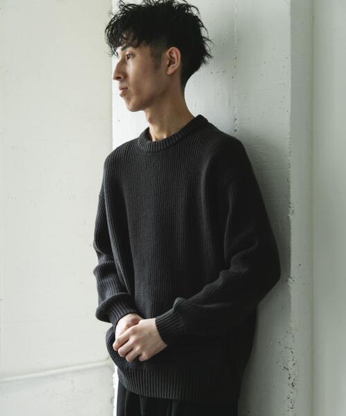 URBAN RESEARCH DOORS(アーバンリサーチドアーズ)の「畦ニット クルーネックプルオーバー(ニット/セーター・メンズ・グリーン系その他/レッド/グレー/チャコールグレー・MEDIUM/LARGE)」の13枚目の写真