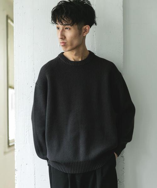 URBAN RESEARCH DOORS(アーバンリサーチドアーズ)の「畦ニット クルーネックプルオーバー(ニット/セーター・メンズ・グリーン系その他/レッド/グレー/チャコールグレー・MEDIUM/LARGE)」の15枚目の写真
