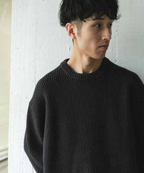 URBAN RESEARCH DOORS(アーバンリサーチドアーズ)の「畦ニット クルーネックプルオーバー(ニット/セーター・メンズ・グリーン系その他/レッド/グレー/チャコールグレー・MEDIUM/LARGE)」の16枚目の写真