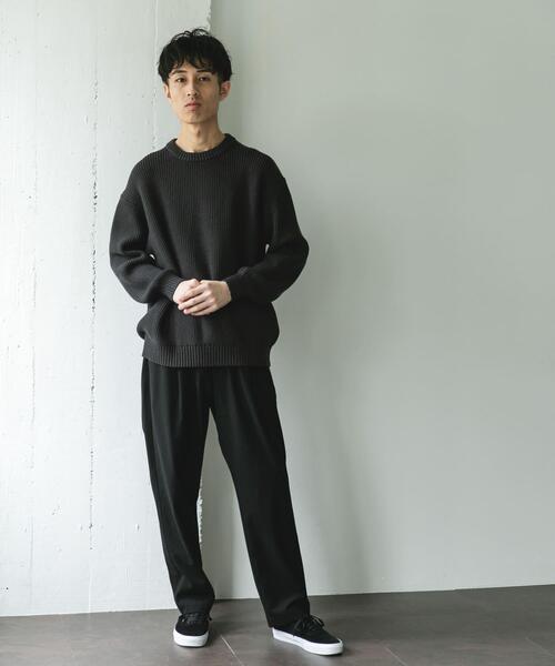 URBAN RESEARCH DOORS(アーバンリサーチドアーズ)の「畦ニット クルーネックプルオーバー(ニット/セーター・メンズ・グリーン系その他/レッド/グレー/チャコールグレー・MEDIUM/LARGE)」の17枚目の写真