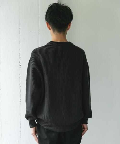 セール】畦ニット クルーネックプルオーバー（ニット/セーター