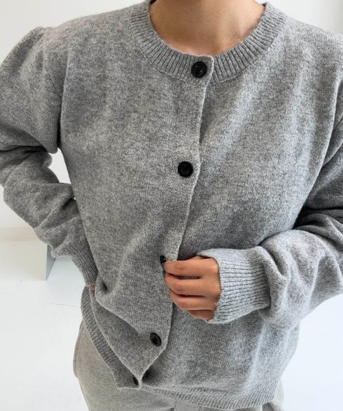 AUREN(オーレン)の「ノーカラーカーディガン/軽くて柔らかな着心地/トレンド/レイヤード(カーディガン/ボレロ・メンズ・グレー/チャコールグレー・LARGE/X-LARGE/MEDIUM)」の12枚目の写真