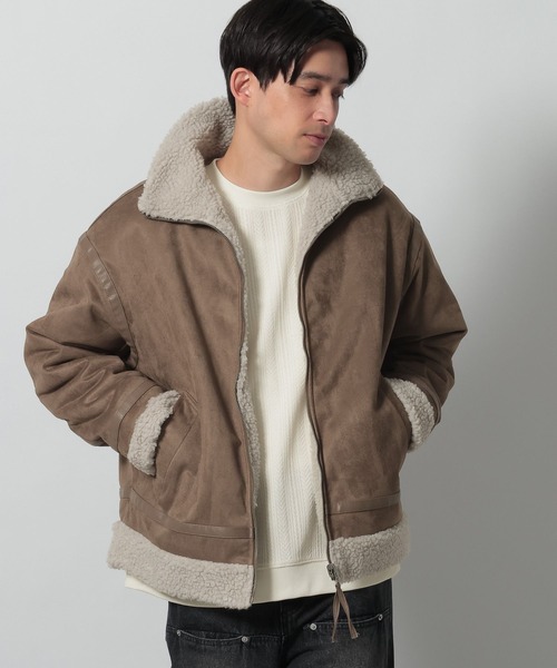 LAKOLE(ラコレ)の「スエードリバーシブルボアブルゾン / 622582(ブルゾン・メンズ・ブラウン/ブラック・MEDIUM/LARGE)」の10枚目の写真