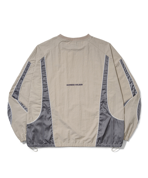 Express Holiday（エクスプレスホリデー）の「エッセンシャルナイロンプルオーバー_ベージュ（スウェット・メンズ・その他・2/3）」の2枚目の写真
